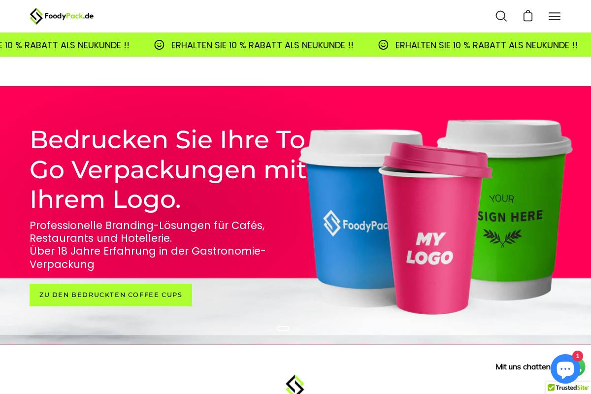 foodypack.de homepage screenshot