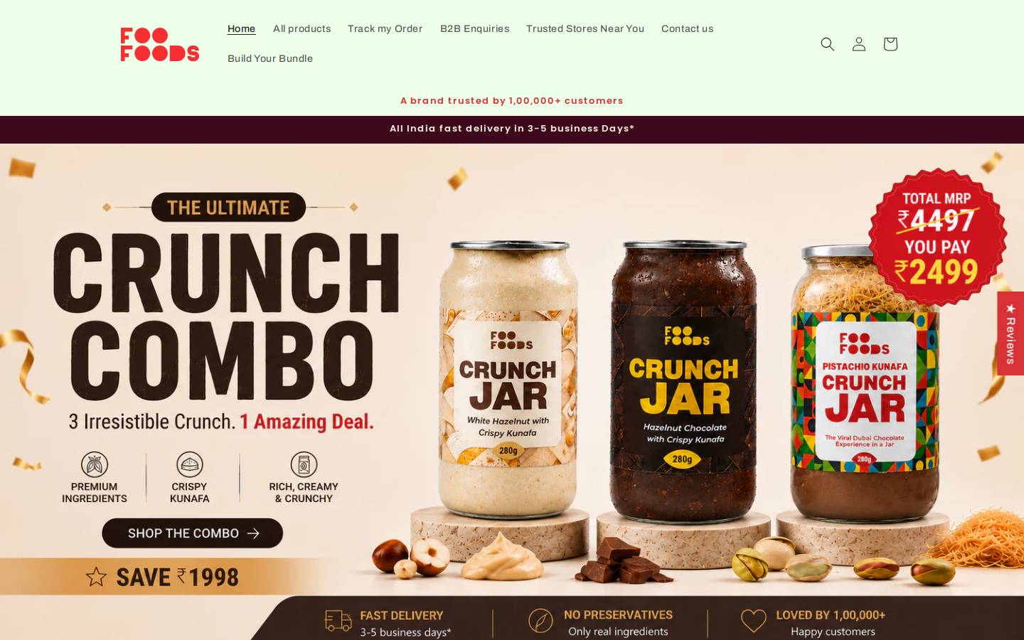 foofoods.in homepage screenshot
