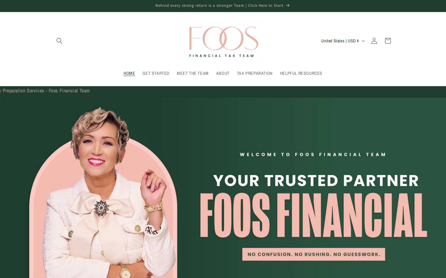 foosfinancialservices.com homepage screenshot