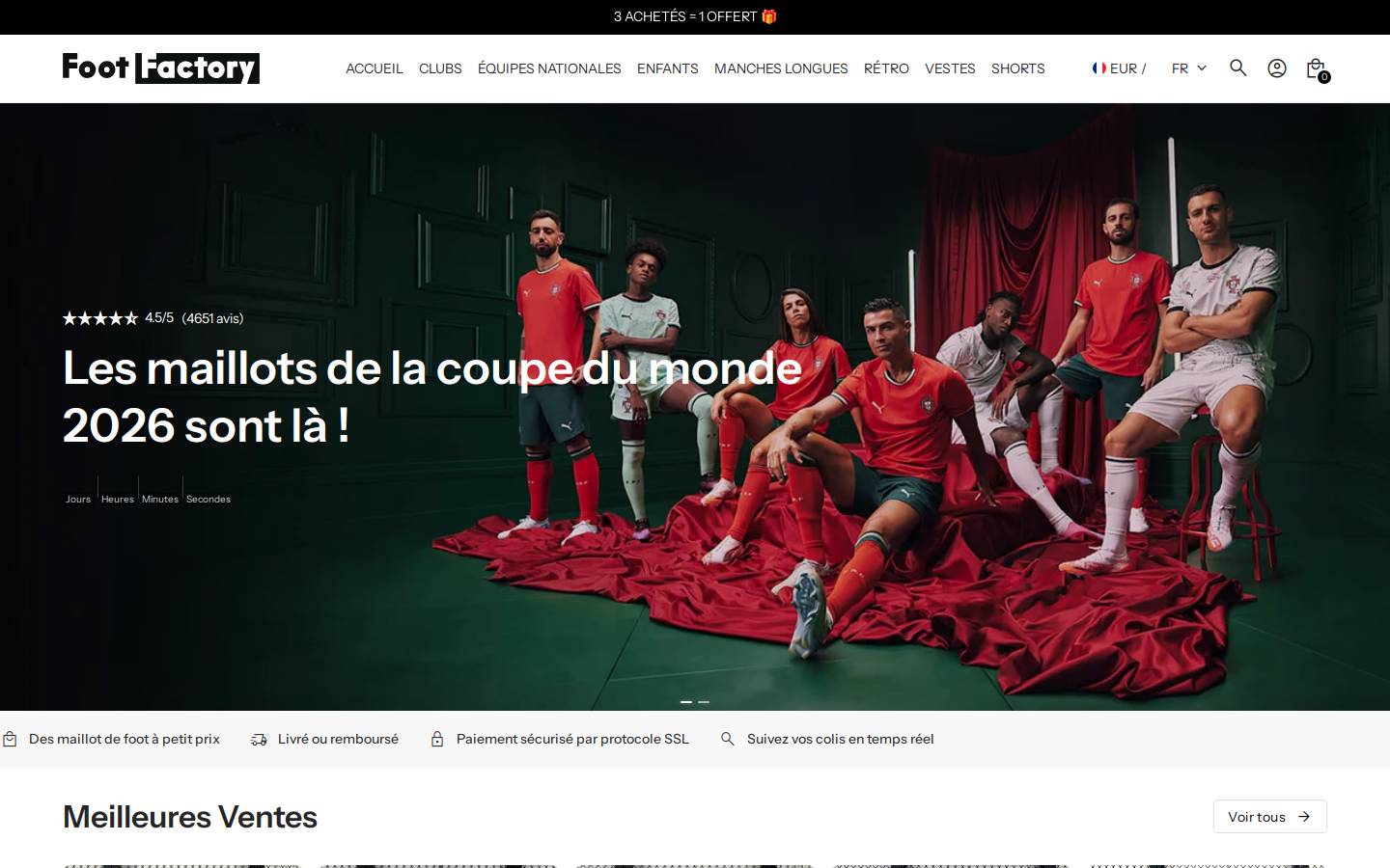 foot-factory.com homepage screenshot