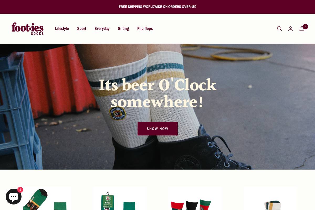 foot-ies.com.au homepage screenshot