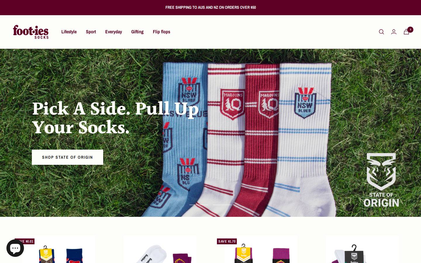 foot-ies.com homepage screenshot
