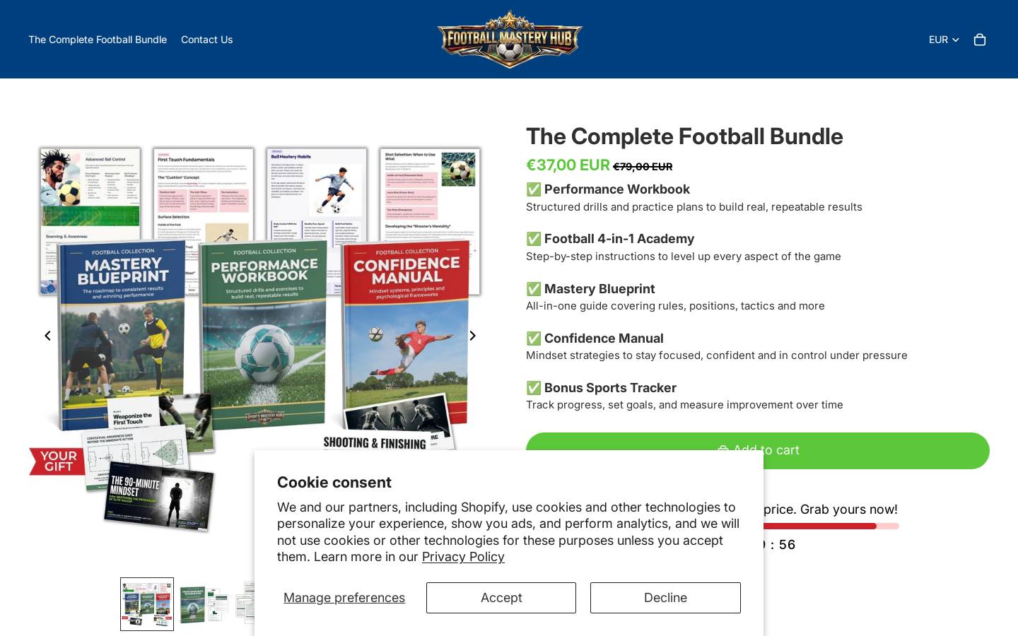 footballmasteryhub.com homepage screenshot