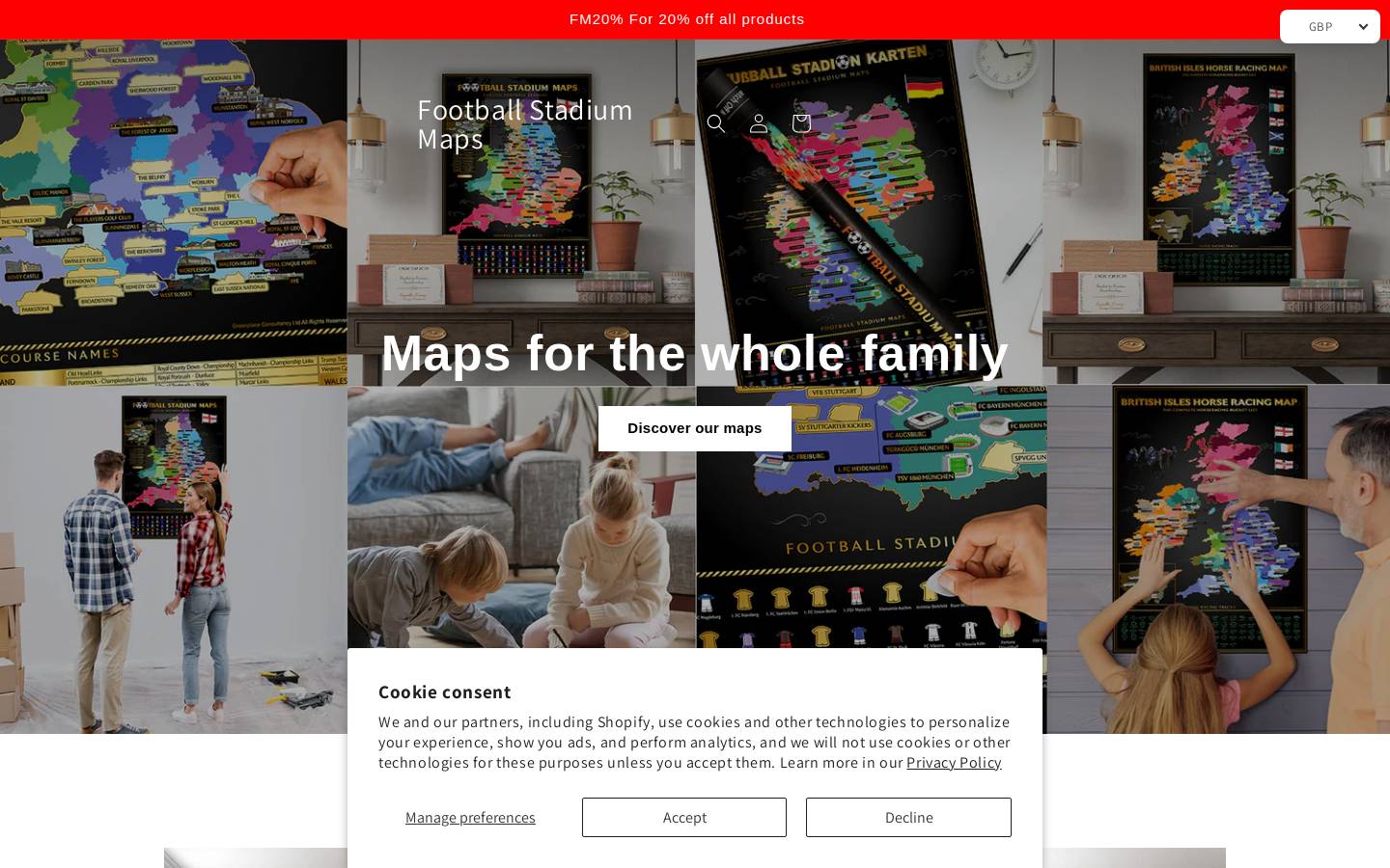 Footballstadiummaps homepage screenshot