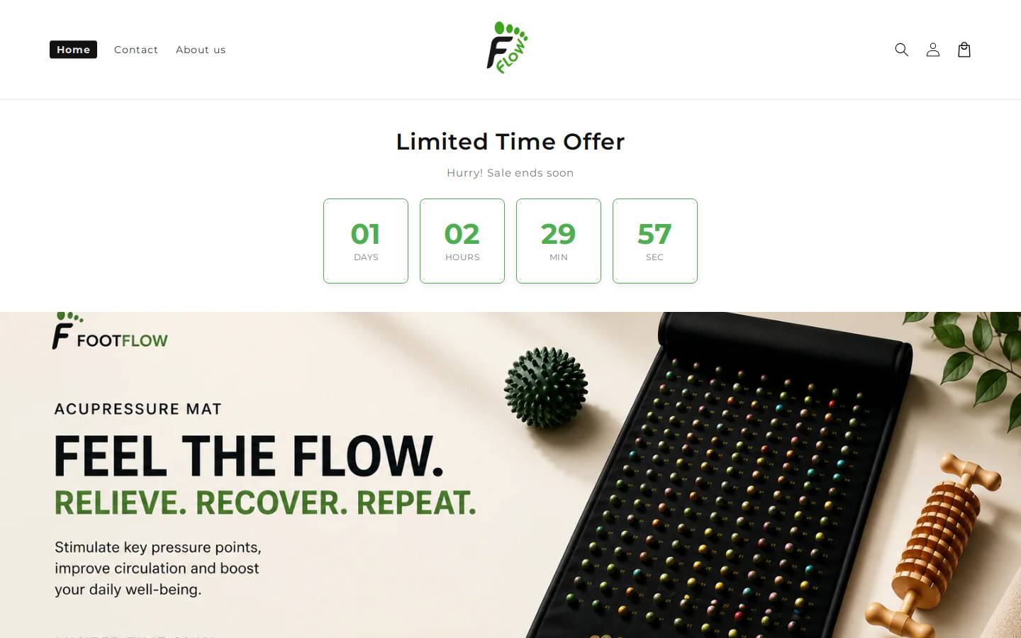 footflow.shop homepage screenshot