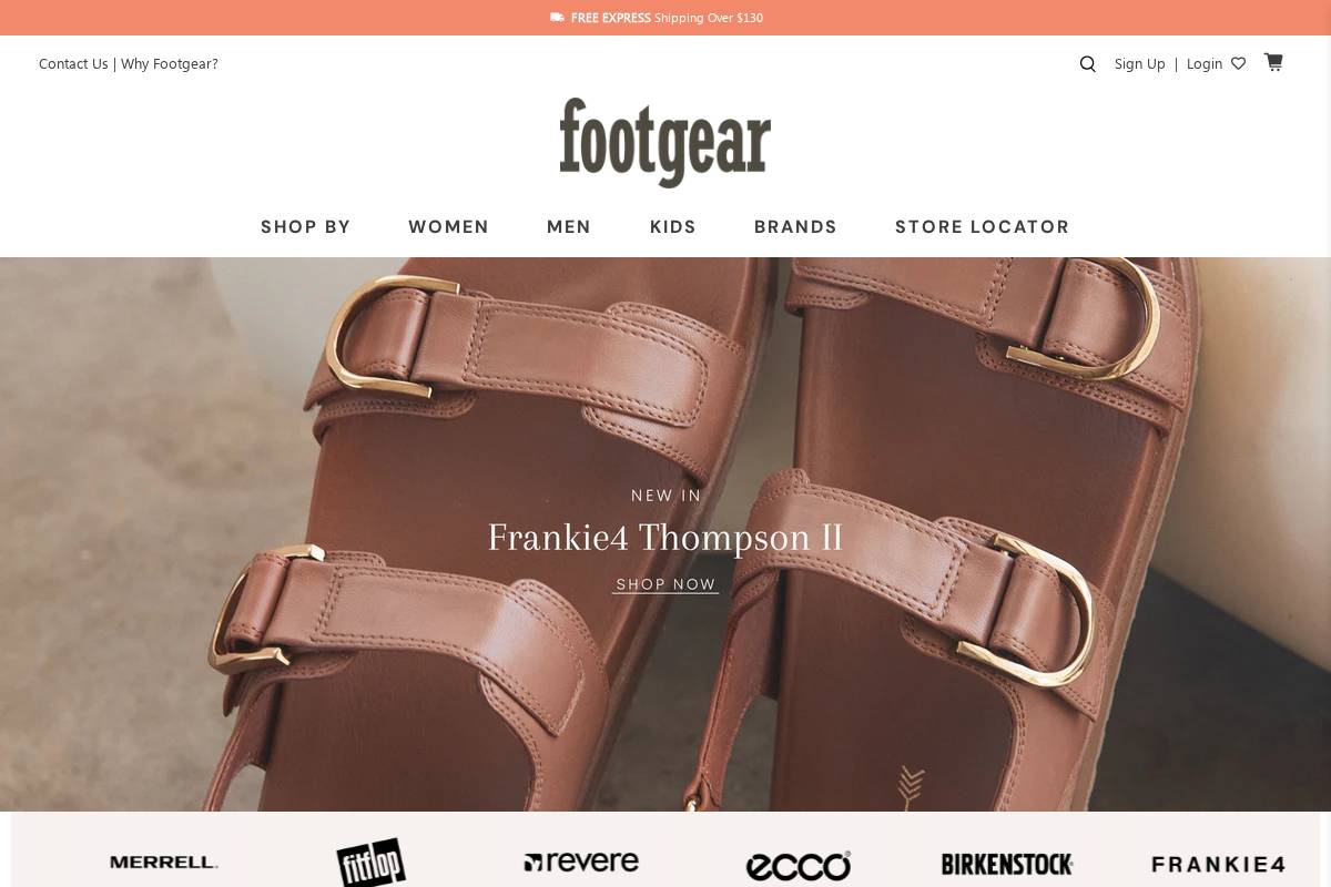 footgear.com.au homepage screenshot