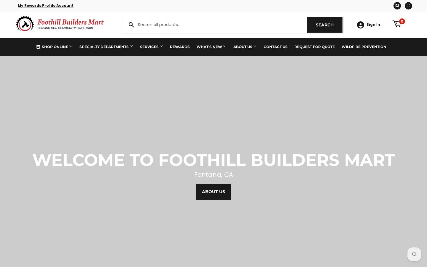 foothillbuildersmart.com homepage screenshot