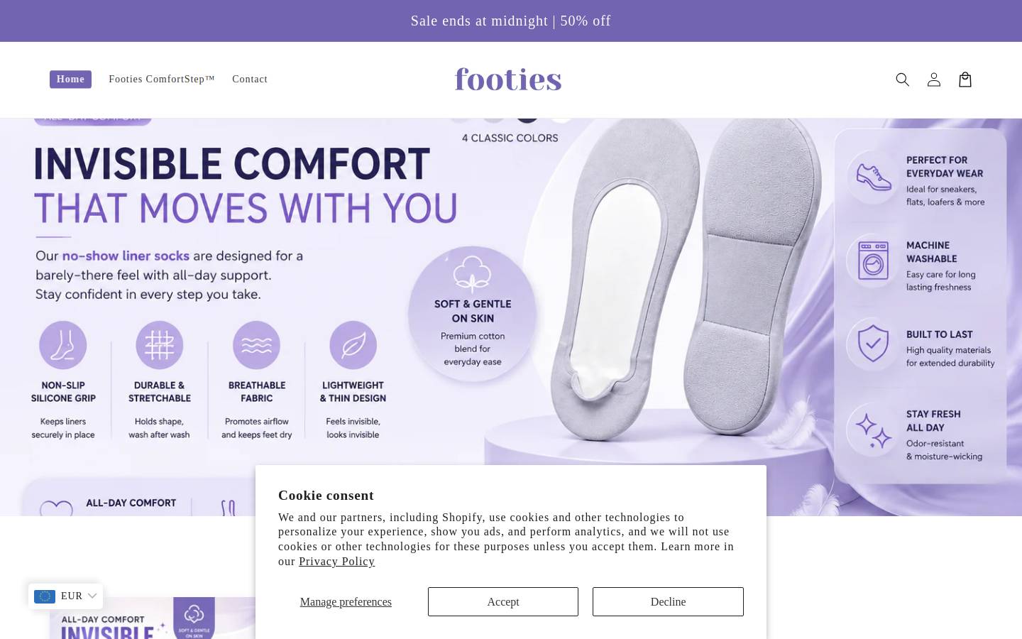 footies.store homepage screenshot