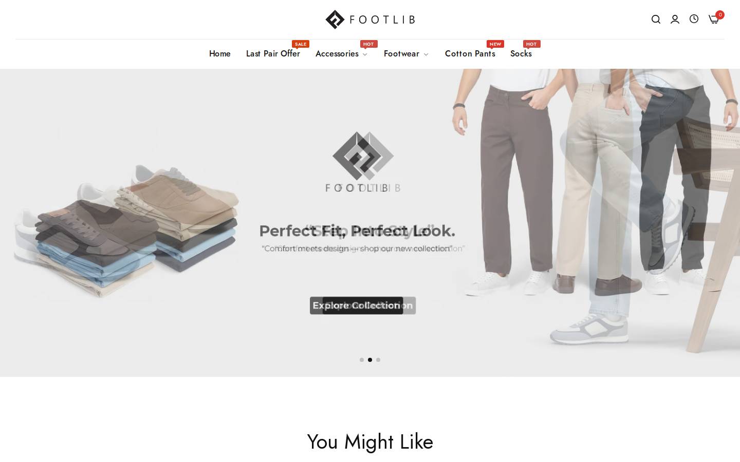 footlib.com homepage screenshot