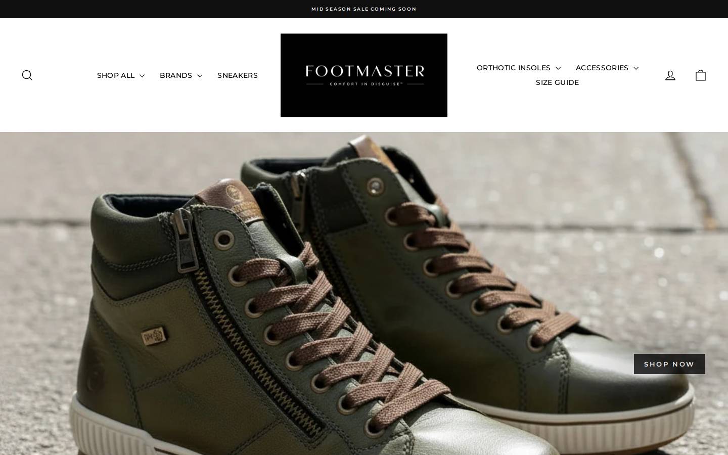 footmaster.com.au homepage screenshot