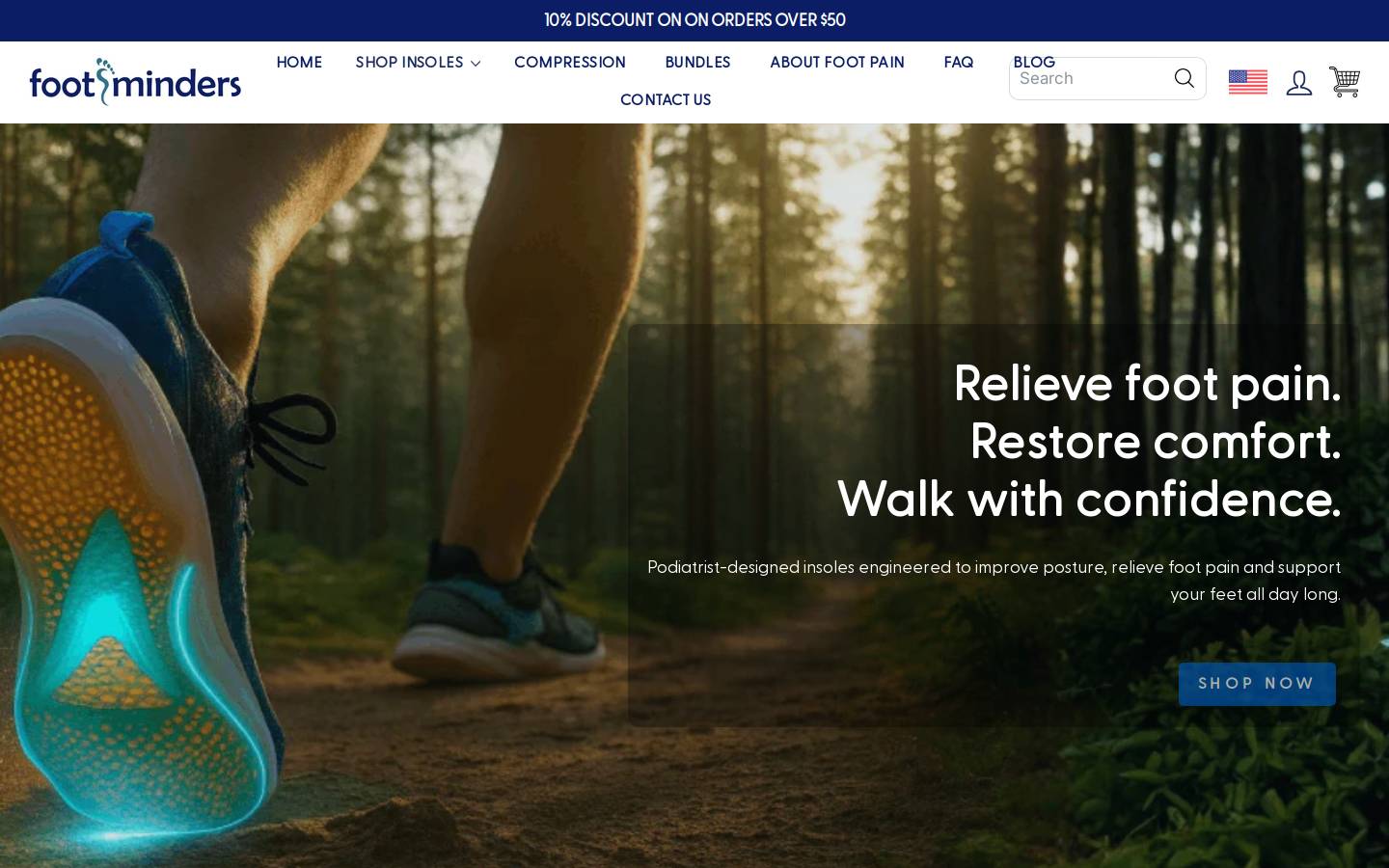 footminders.com homepage screenshot
