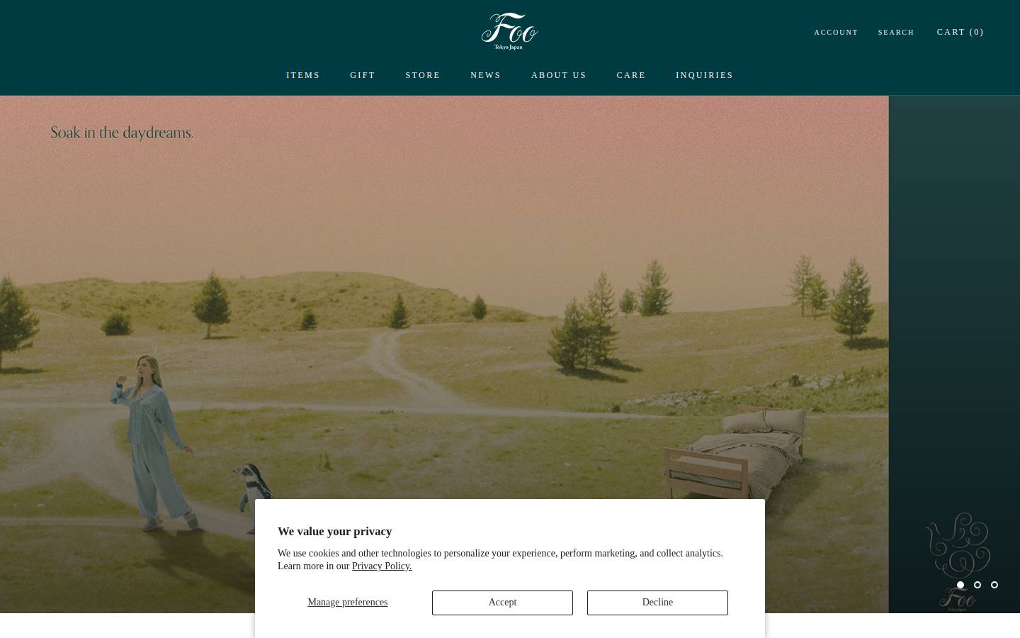 footokyo.com homepage screenshot