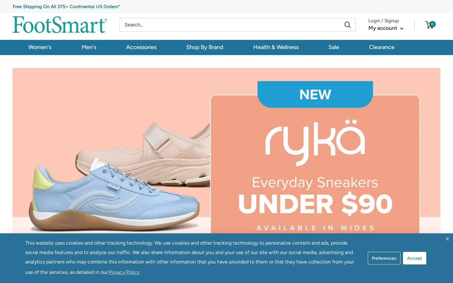 FootSmart homepage screenshot