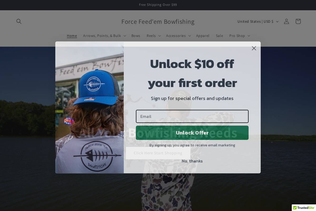 forcefeedem.com homepage screenshot