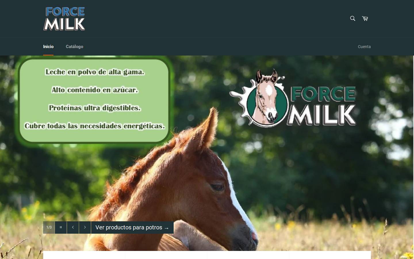 forcemilk.com homepage screenshot