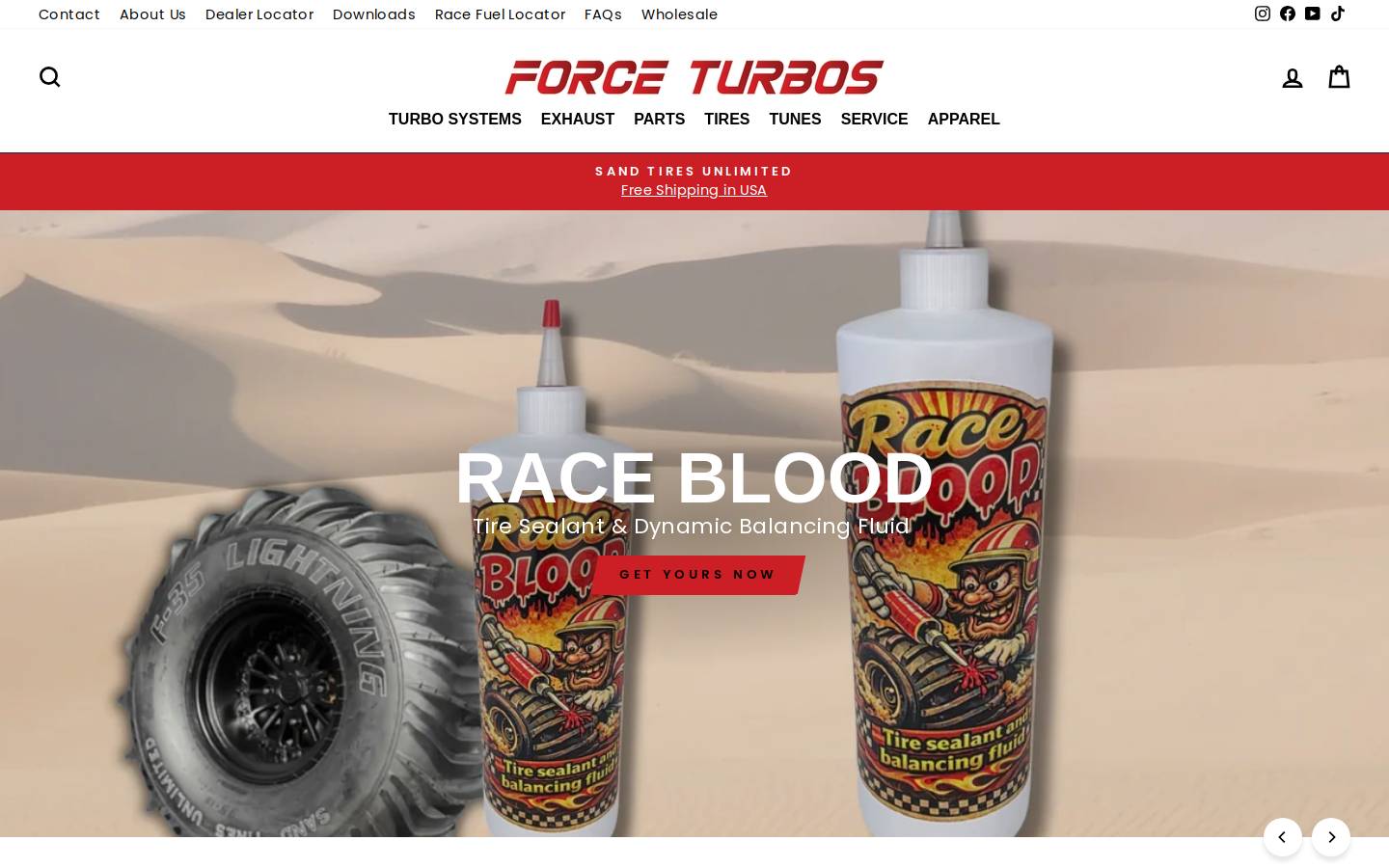 forceturbos.com homepage screenshot