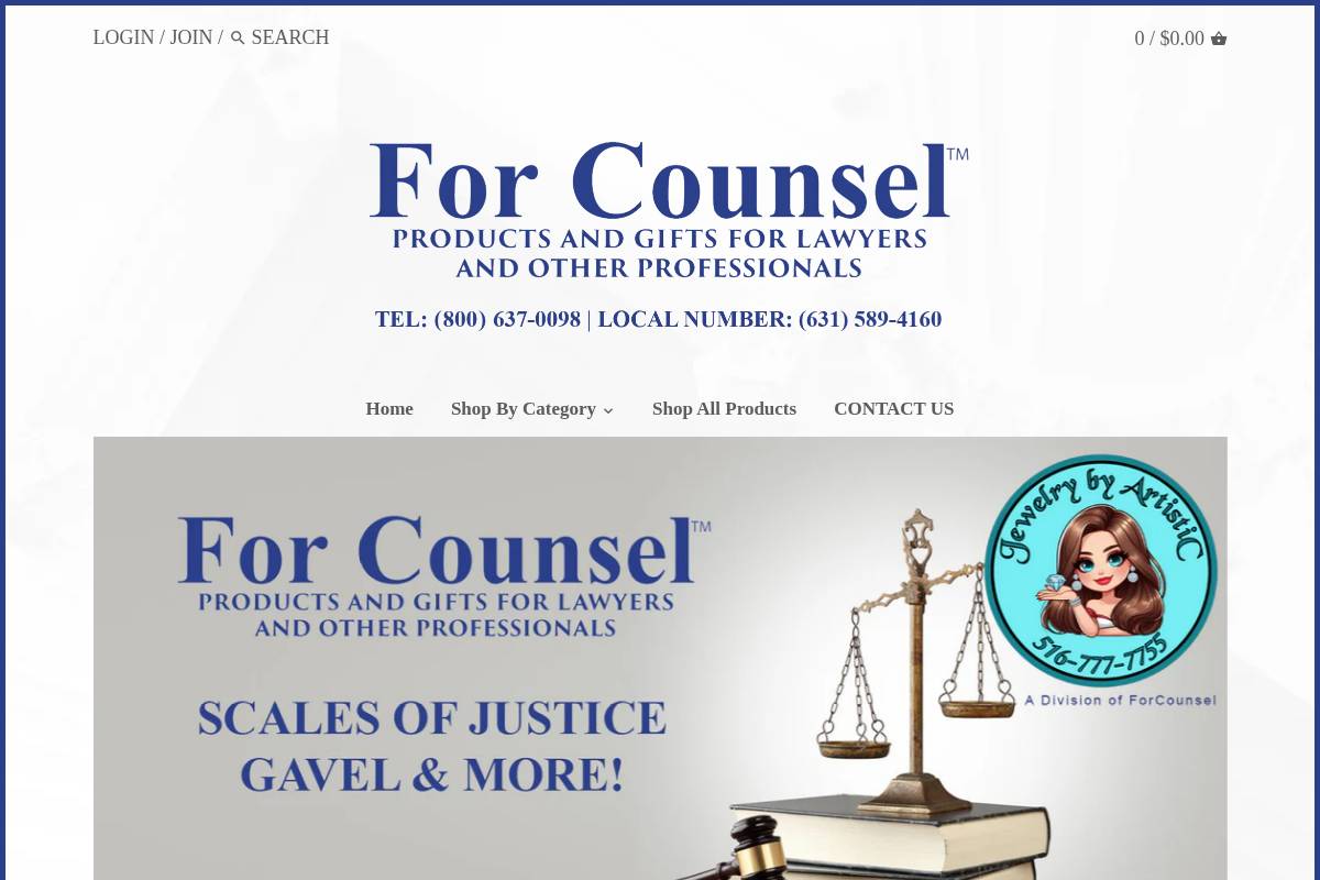 forcounsel.com homepage screenshot