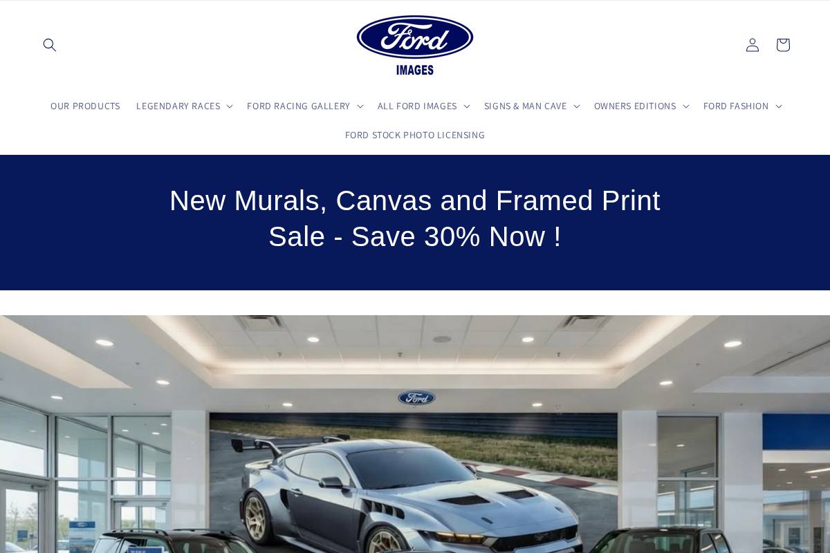 fordimages.com homepage screenshot