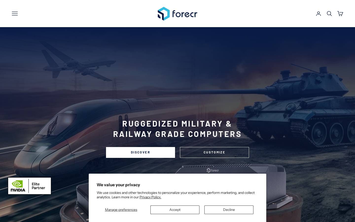 forecr.io homepage screenshot
