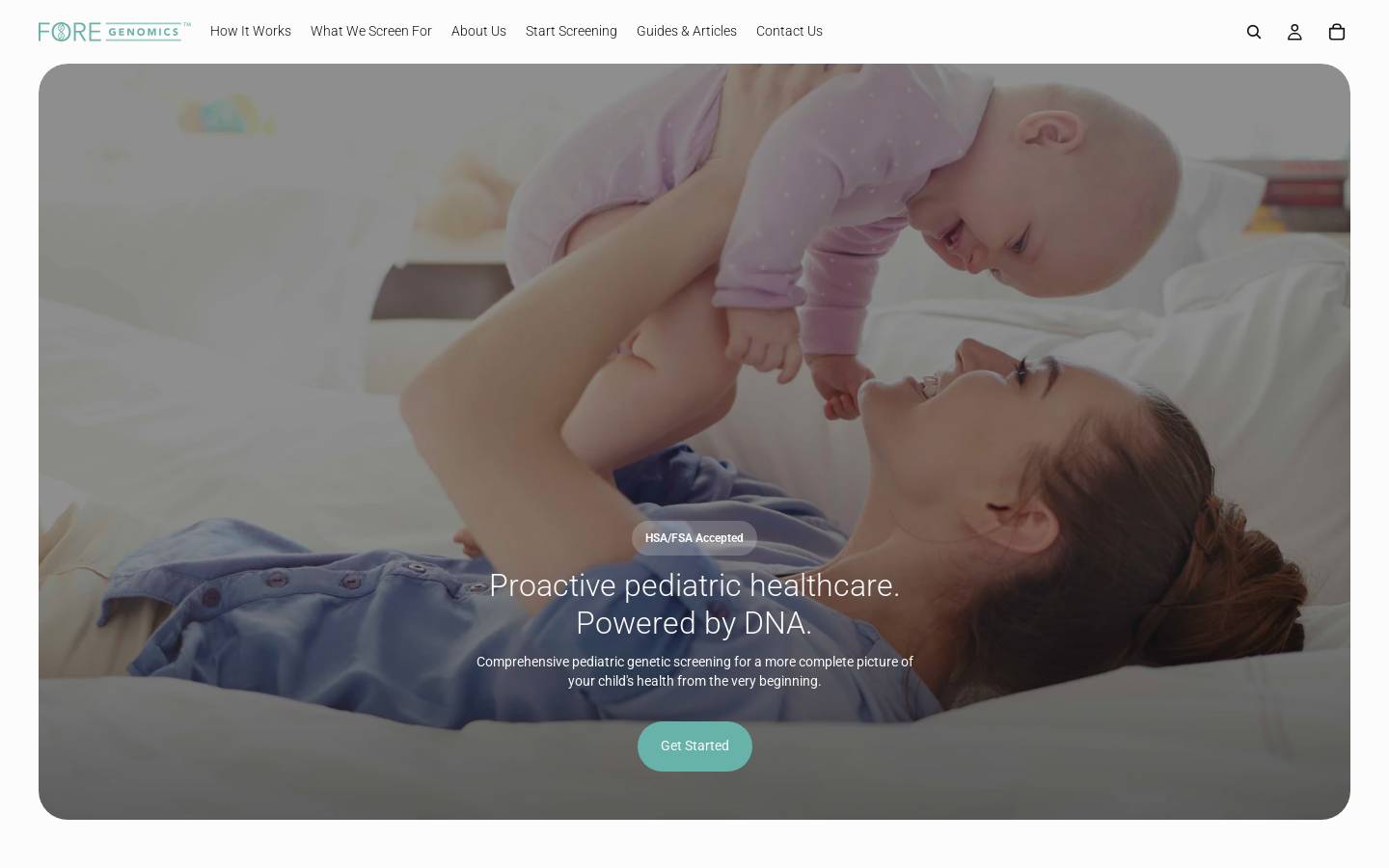 foregenomics.com homepage screenshot