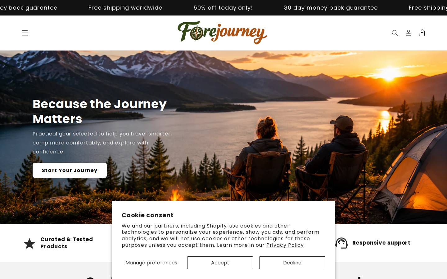 forejourney.com homepage screenshot