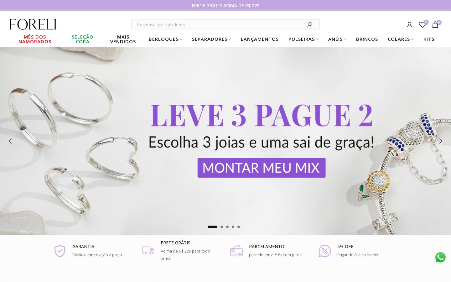foreliberloques.com.br homepage screenshot