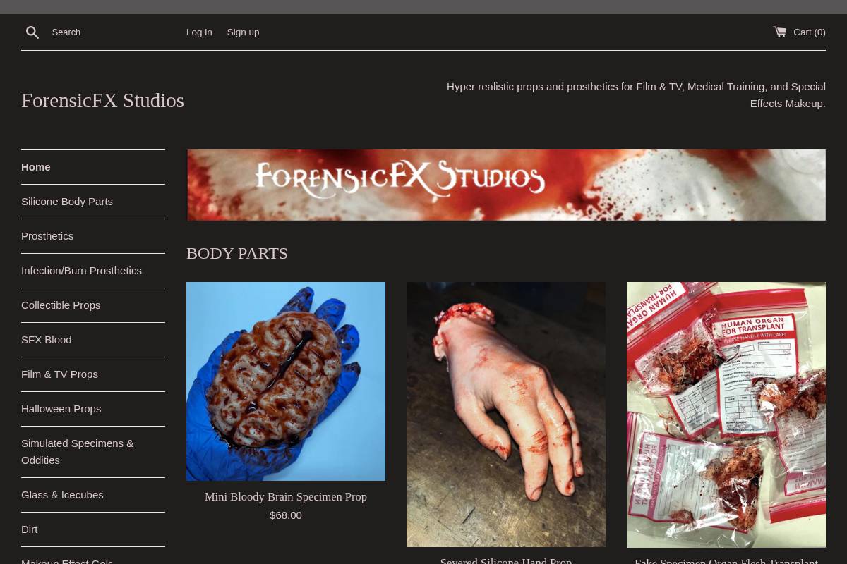 forensicfxstudios.com homepage screenshot