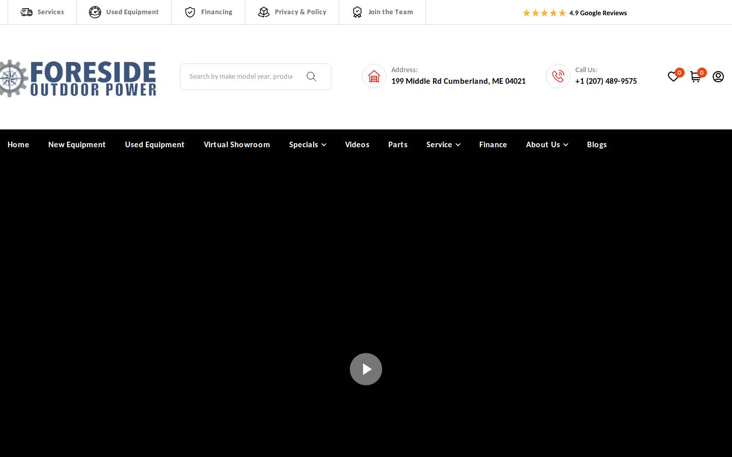 foresideoutdoorpower.com homepage screenshot