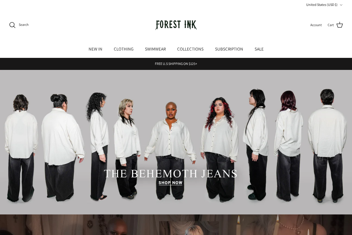 Forest Ink homepage screenshot