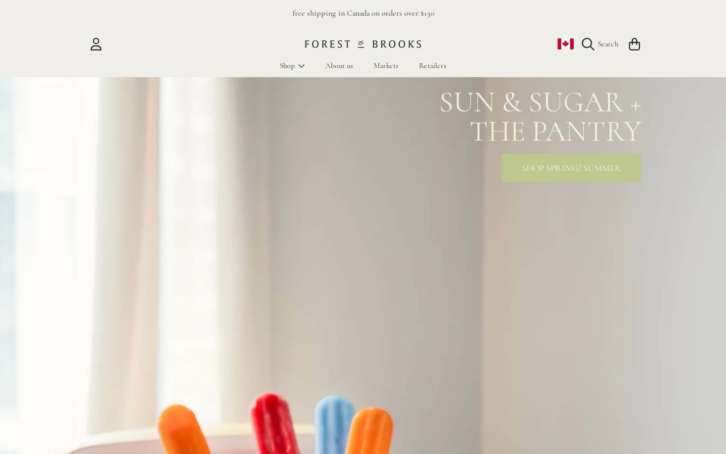 forestandbrooks.com homepage screenshot