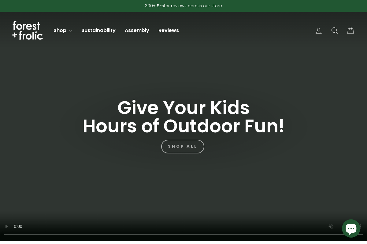 Forest & Frolic homepage screenshot