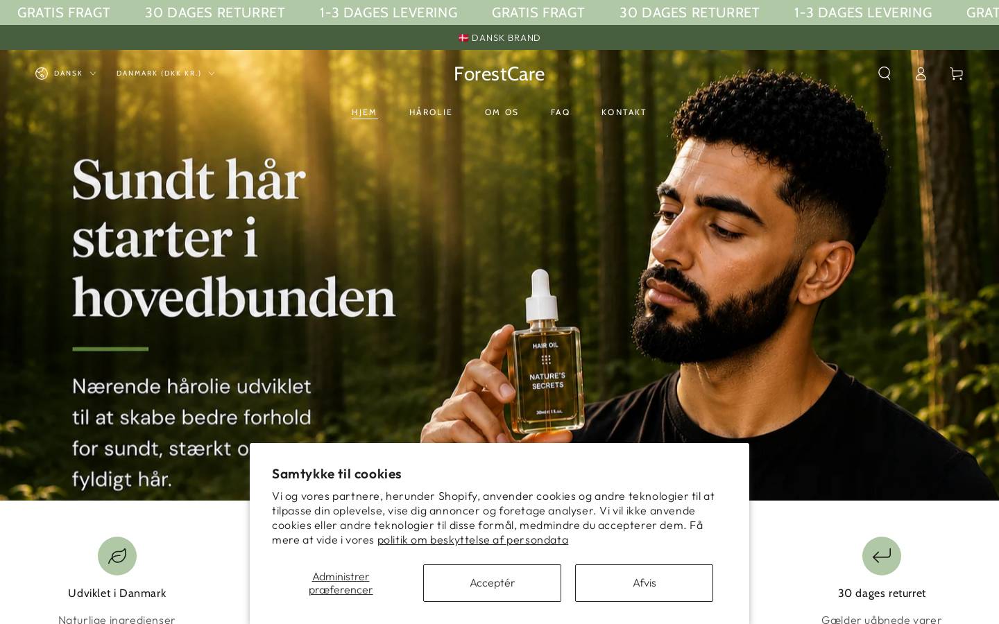 Forestcare homepage screenshot