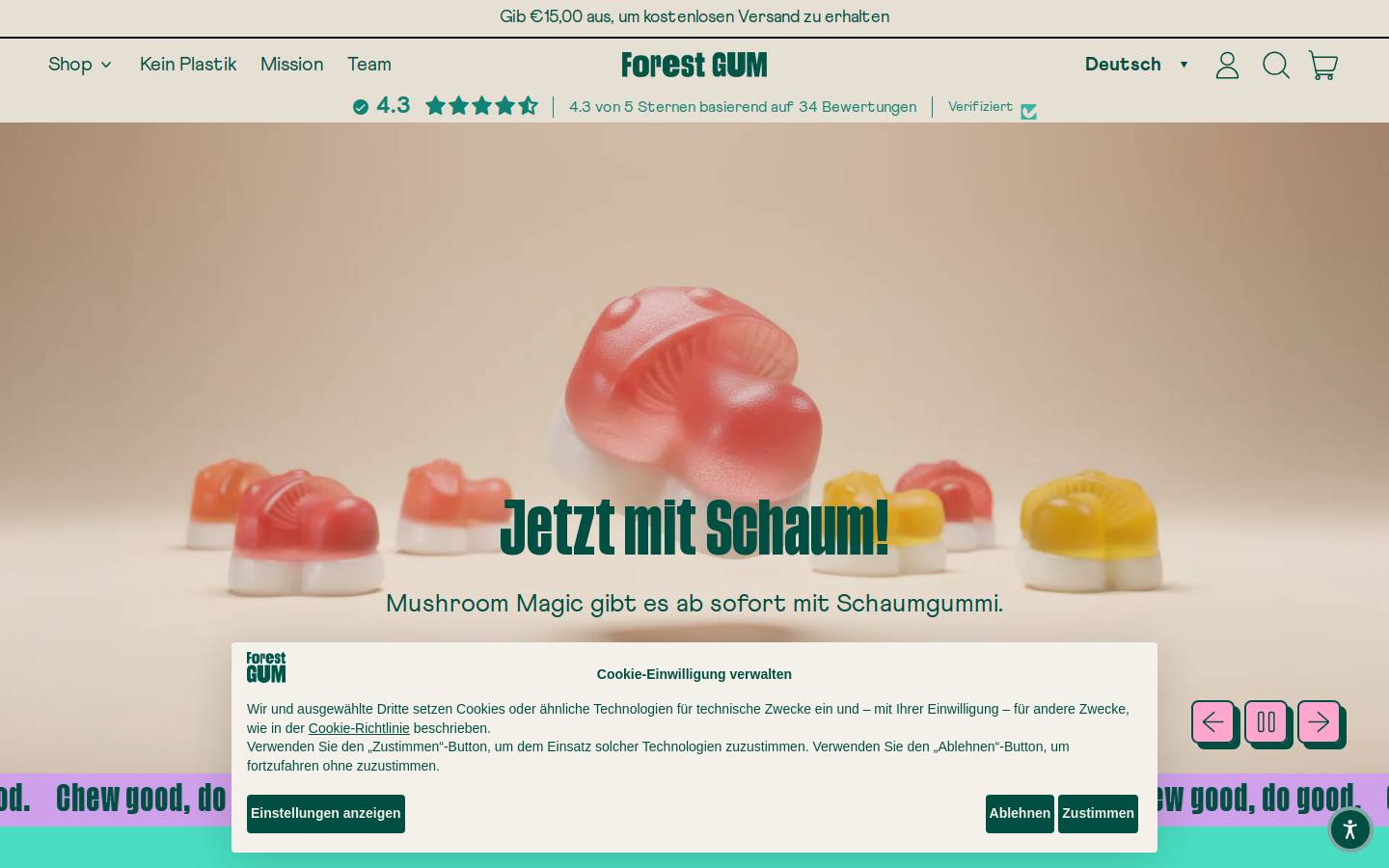 forestgum.com homepage screenshot