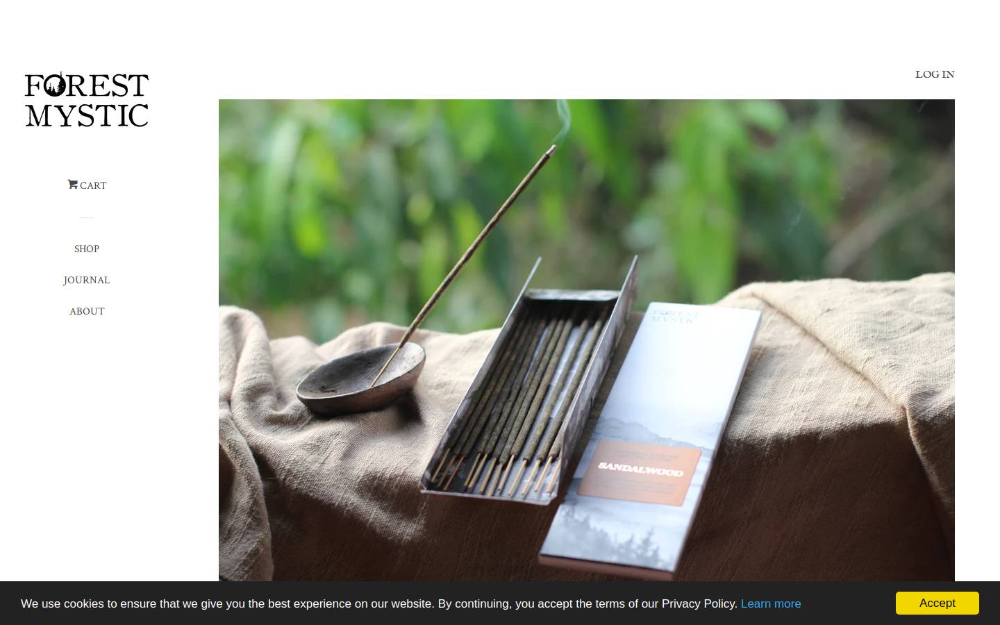 forestmystic.com homepage screenshot