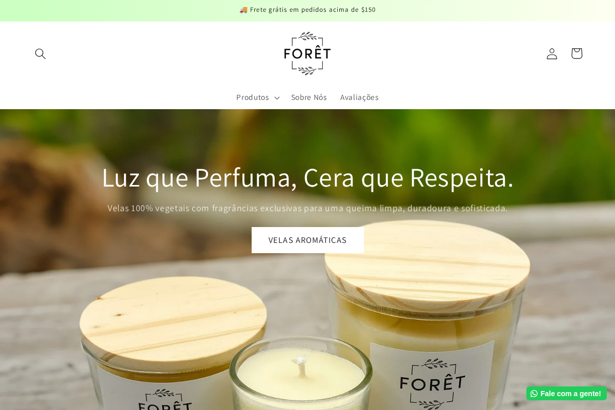 Forêt homepage screenshot