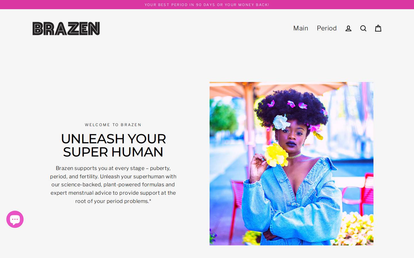 foreverbrazen.com homepage screenshot