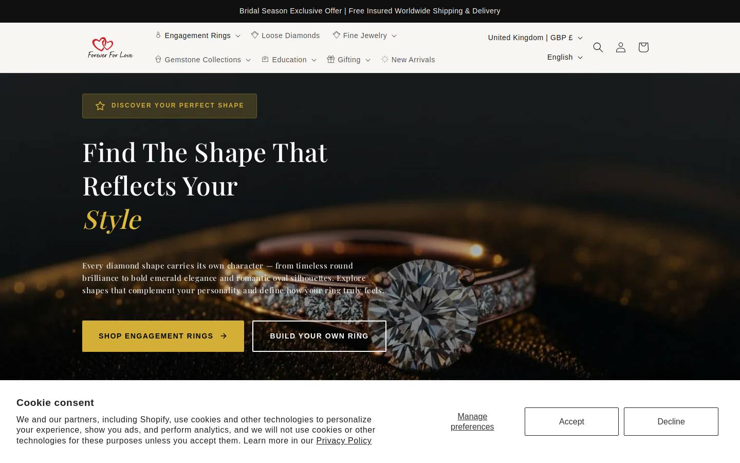 ForeverForLove.com homepage screenshot