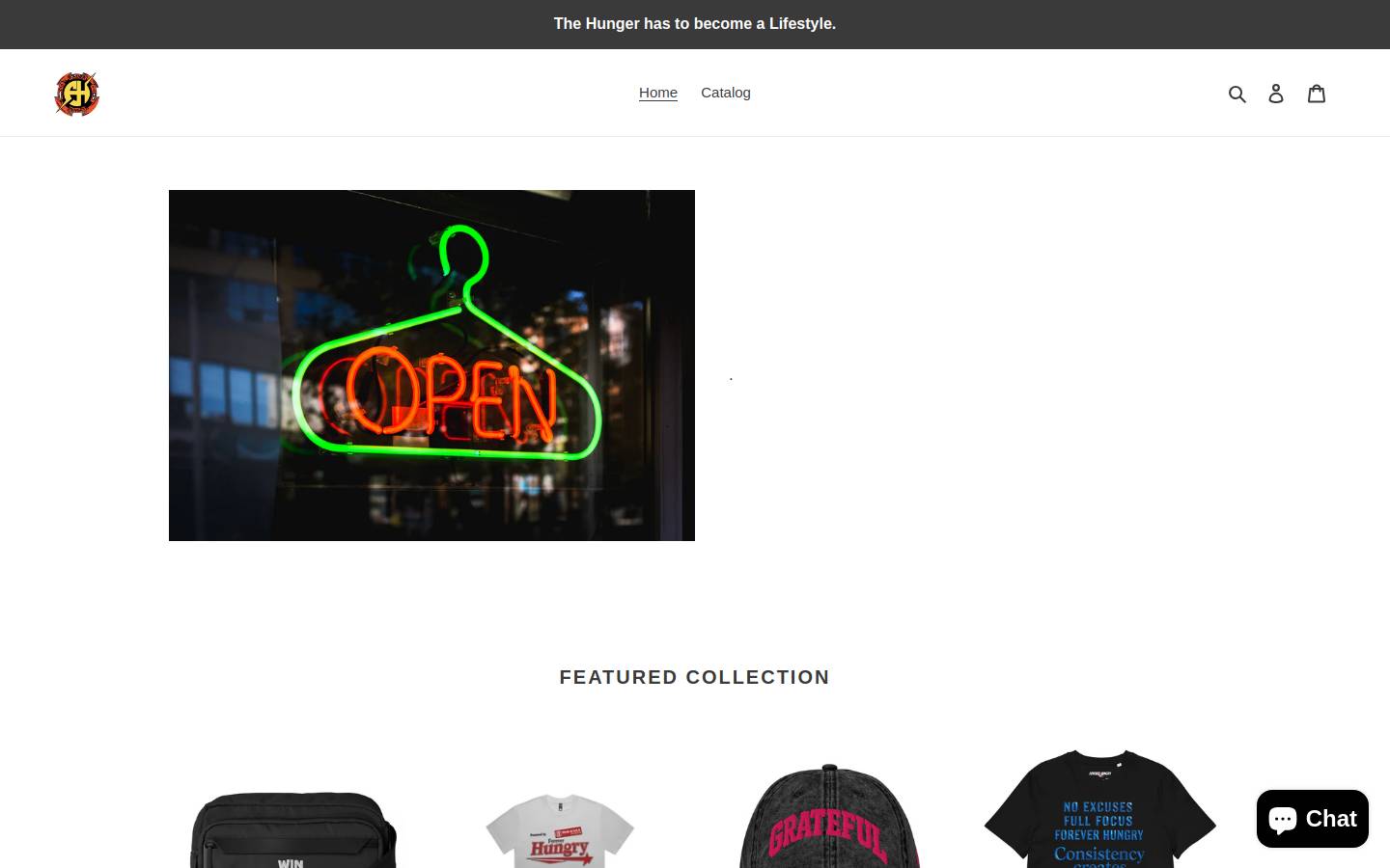 foreverhungrylifestyle.com homepage screenshot