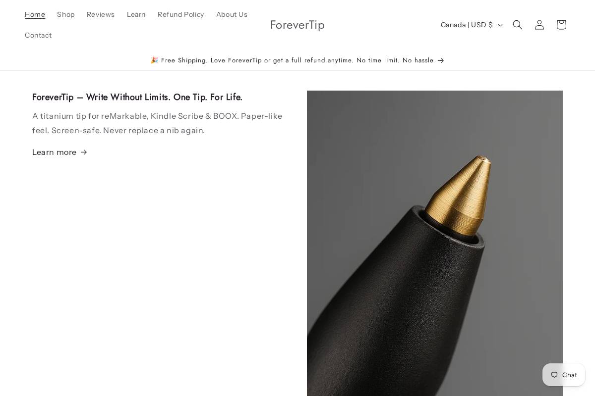 forevertip.com homepage screenshot
