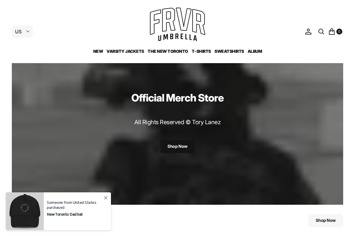 foreverumbrella.com homepage screenshot