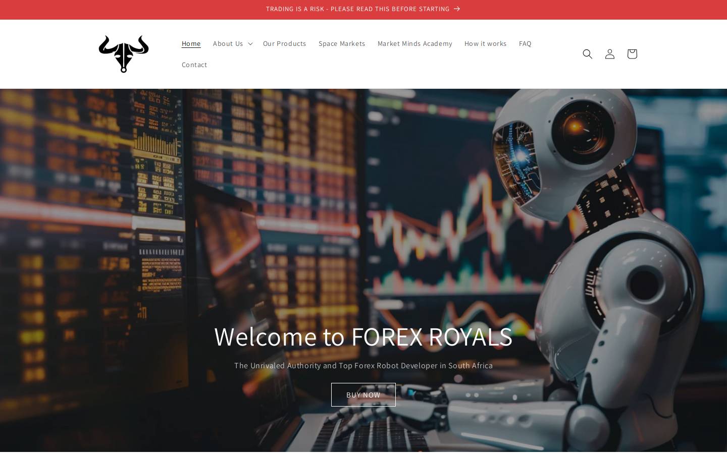 forex-royals.com homepage screenshot