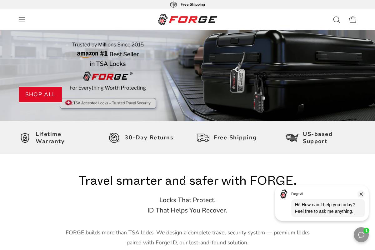 Forgequality homepage screenshot