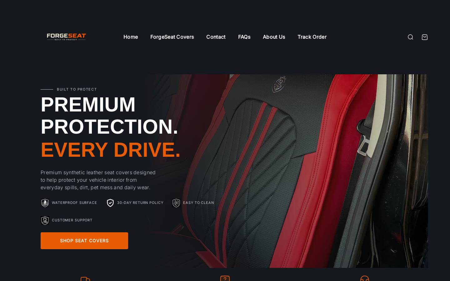 forgeseat.com homepage screenshot