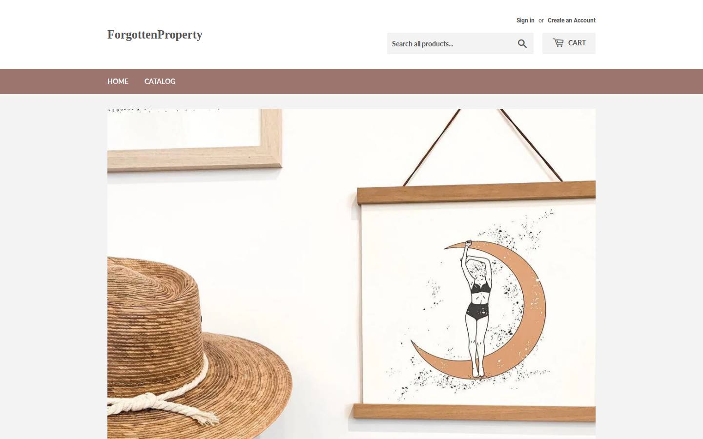 forgottenproperty.com homepage screenshot