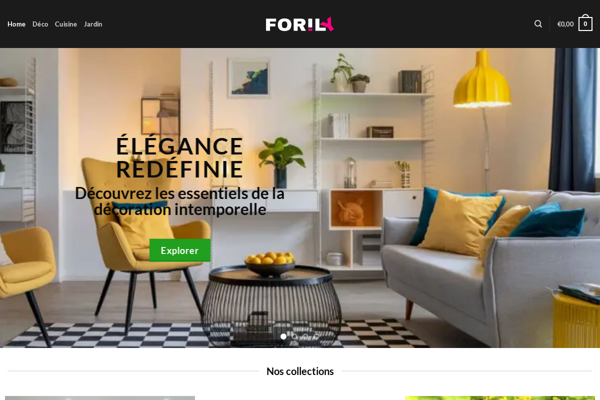 Forily homepage screenshot