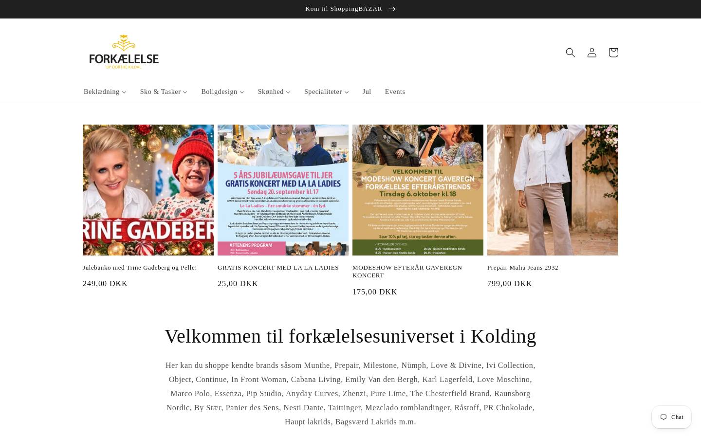 Forkaelelsebydorthekildal homepage screenshot