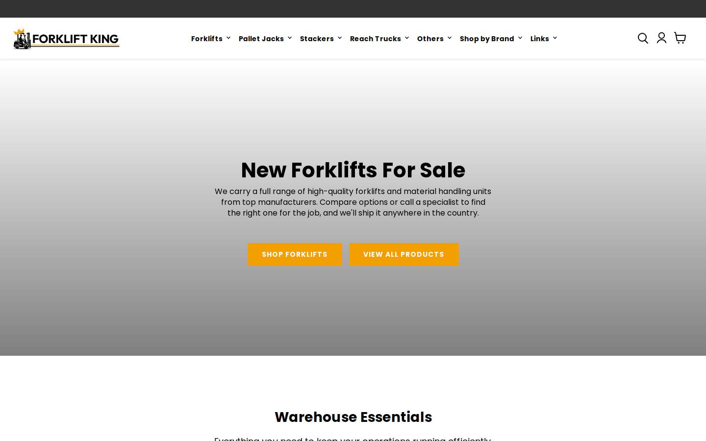 forkliftking.com homepage screenshot