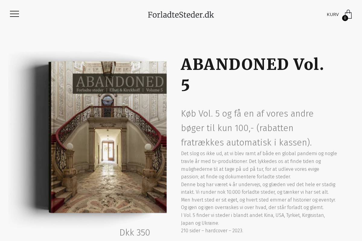 Abandoned - Forladte Steder - Elhøj & Kirckhoff homepage screenshot