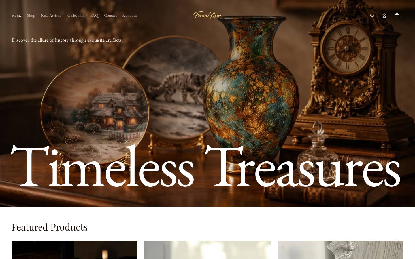 formanovavintage.com homepage screenshot