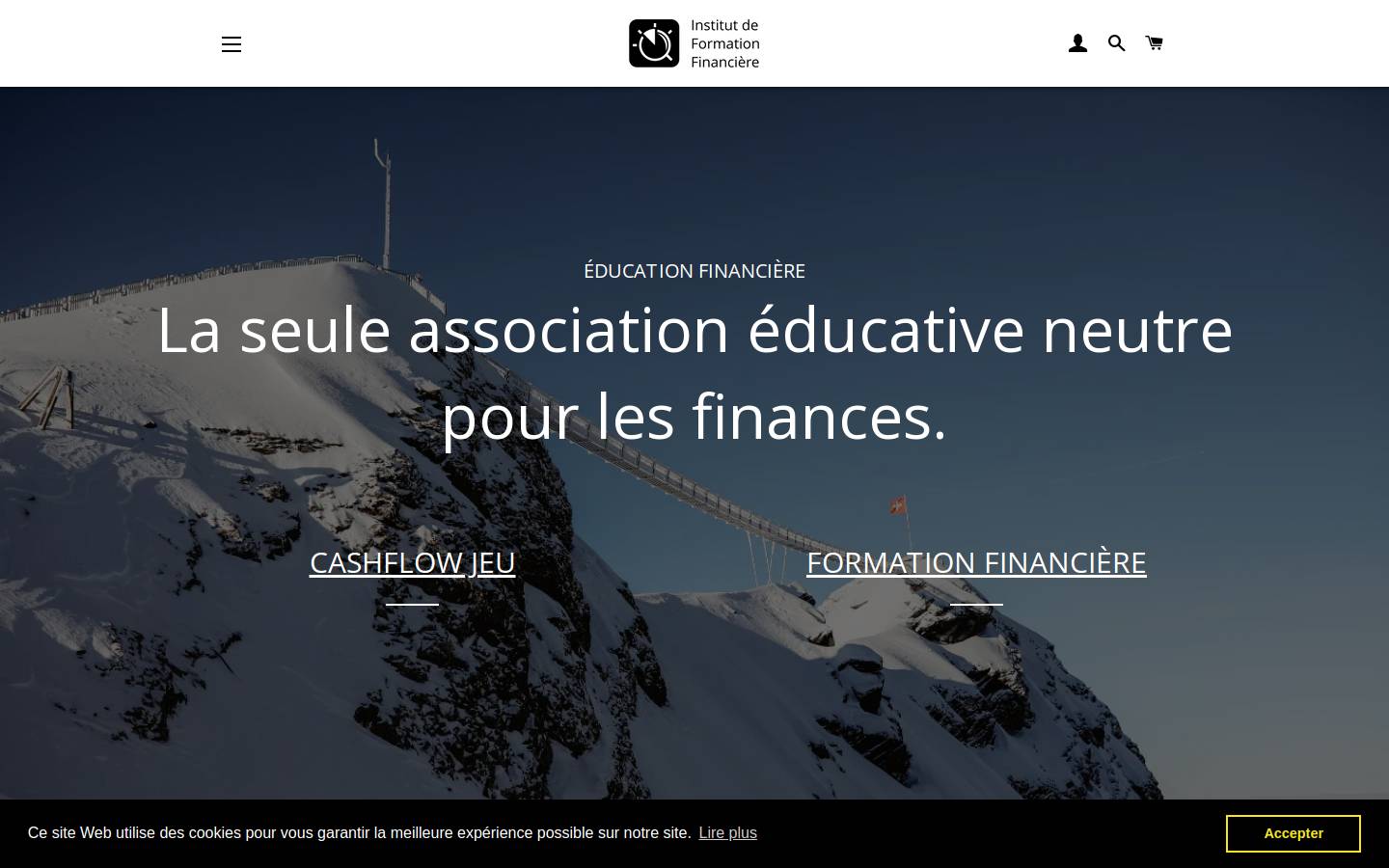 Formationfinanciere homepage screenshot
